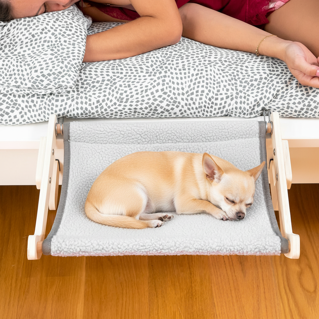 Hamac chien sous lit